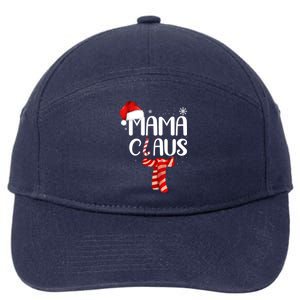 Funny Santa Mama Claus Christmas Family Matching Pajama Gift 7-Panel Snapback Hat