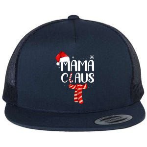 Funny Santa Mama Claus Christmas Family Matching Pajama Gift Flat Bill Trucker Hat