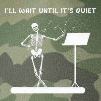 Funny Skeleton Music Teacher ILl Wait Until ItS Quiet Legacy Tie Dye Trucker Hat