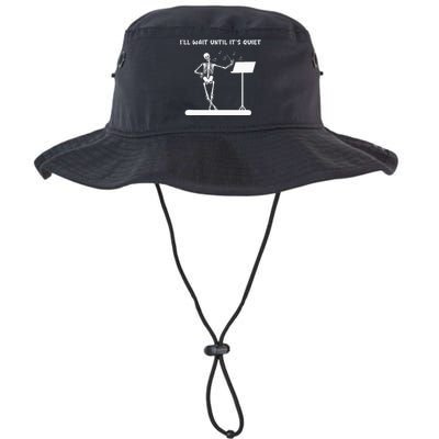 Funny Skeleton Music Teacher ILl Wait Until ItS Quiet Legacy Cool Fit Booney Bucket Hat