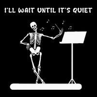 Funny Skeleton Music Teacher ILl Wait Until ItS Quiet Short Acrylic Beanie