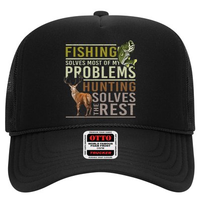 Fishing Solves Most Of My Problems Hunting Trucker Hat
