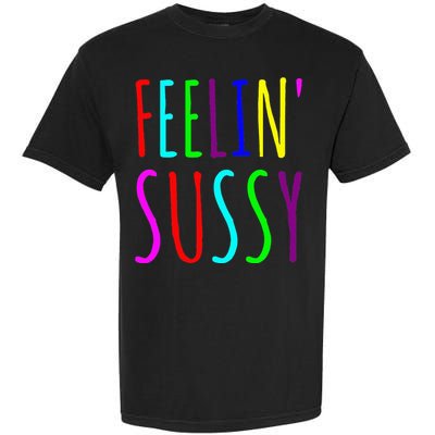 Feelin Sussy Mobile Gamer Funny Sus Imposter Crew Colors Garment-Dyed Heavyweight T-Shirt