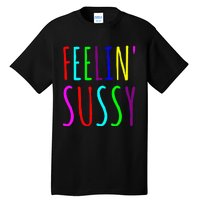 Feelin Sussy Mobile Gamer Funny Sus Imposter Crew Colors Tall T-Shirt