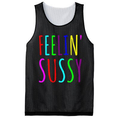 Feelin Sussy Mobile Gamer Funny Sus Imposter Crew Colors Mesh Reversible Basketball Jersey Tank