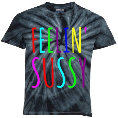 Feelin Sussy Mobile Gamer Funny Sus Imposter Crew Colors Kids Tie-Dye T-Shirt