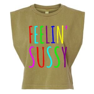 Feelin Sussy Mobile Gamer Funny Sus Imposter Crew Colors Garment-Dyed Women's Muscle Tee