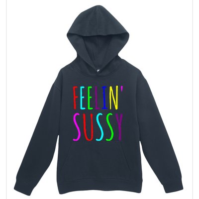 Feelin Sussy Mobile Gamer Funny Sus Imposter Crew Colors Urban Pullover Hoodie