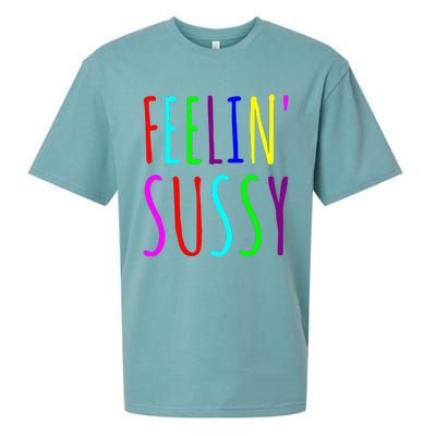 Feelin Sussy Mobile Gamer Funny Sus Imposter Crew Colors Sueded Cloud Jersey T-Shirt