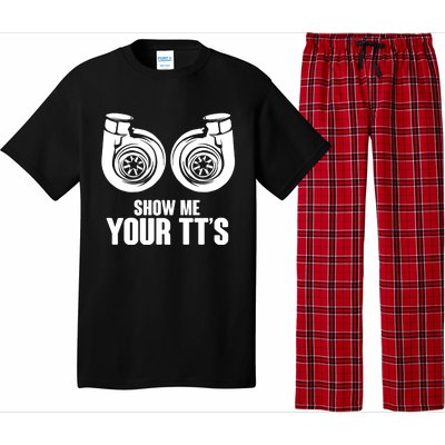 Funny Show Me Your Tt's Twin Turbo Car Racing Great Gift Pajama Set