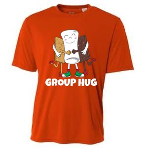 Funny Smores Marshmallow Chocolate Camping Group Hug Cool Gift Cooling Performance Crew T-Shirt