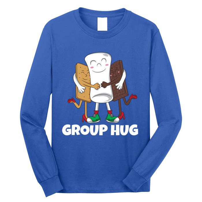 Funny Smores Marshmallow Chocolate Camping Group Hug Cool Gift Long Sleeve Shirt