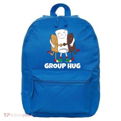 Funny Smores Marshmallow Chocolate Camping Group Hug Cool Gift 16 in Basic Backpack
