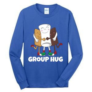 Funny Smores Marshmallow Chocolate Camping Group Hug Cool Gift Tall Long Sleeve T-Shirt