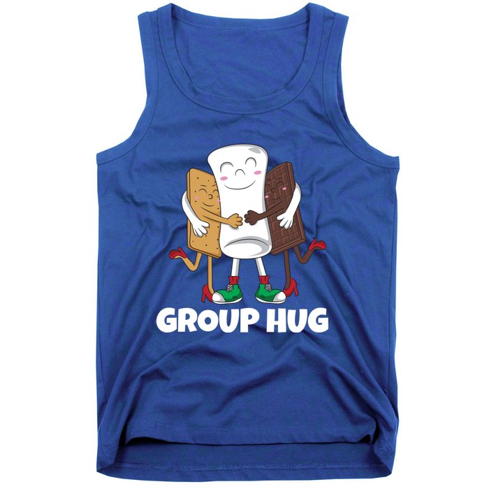 Funny Smores Marshmallow Chocolate Camping Group Hug Cool Gift Tank Top