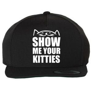 Funny Show Me Your Kitties Cats And Cat Owner Kitty Pun Gift Wool Snapback Cap