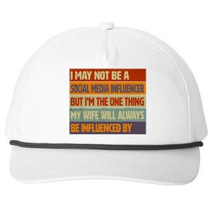 Funny Social Media Influencer Love Husband Internet Snapback Five-Panel Rope Hat