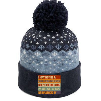 Funny Social Media Influencer Love Husband Internet The Baniff Cuffed Pom Beanie