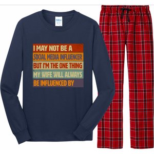 Funny Social Media Influencer Love Husband Internet Long Sleeve Pajama Set