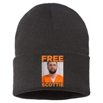 Free Scottie Mug Shot Sustainable Knit Beanie