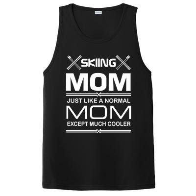 Funny Ski Mom Gift Skiing And Ski Lover Gift PosiCharge Competitor Tank