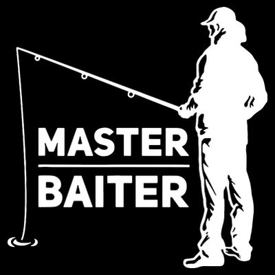Funny Saying Master Baiter Fishing Fishermen T-Shirt