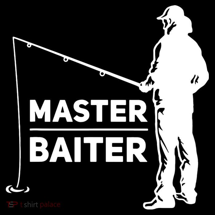 Funny Saying Master Baiter Fishing Fishermen Tall T-Shirt