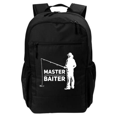 Funny Saying Master Baiter Fishing Fishermen Backpack