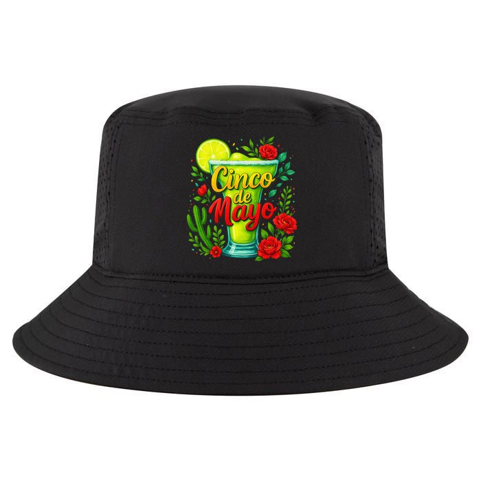 Feelin Salty Margarita Cinco De Mayo Vibes For Mexican Cool Comfort Performance Bucket Hat