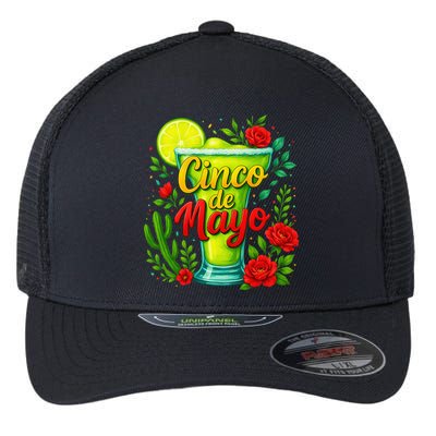 Feelin Salty Margarita Cinco De Mayo Vibes For Mexican Flexfit Unipanel Trucker Cap