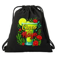Feelin Salty Margarita Cinco De Mayo Vibes For Mexican Drawstring Bag