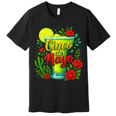 Feelin Salty Margarita Cinco De Mayo Vibes For Mexican Premium T-Shirt