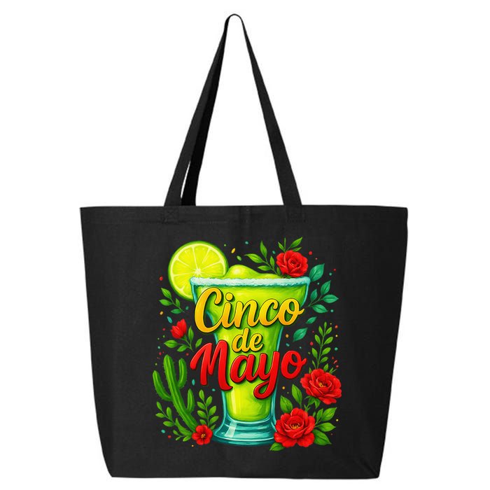 Feelin Salty Margarita Cinco De Mayo Vibes For Mexican 25L Jumbo Tote