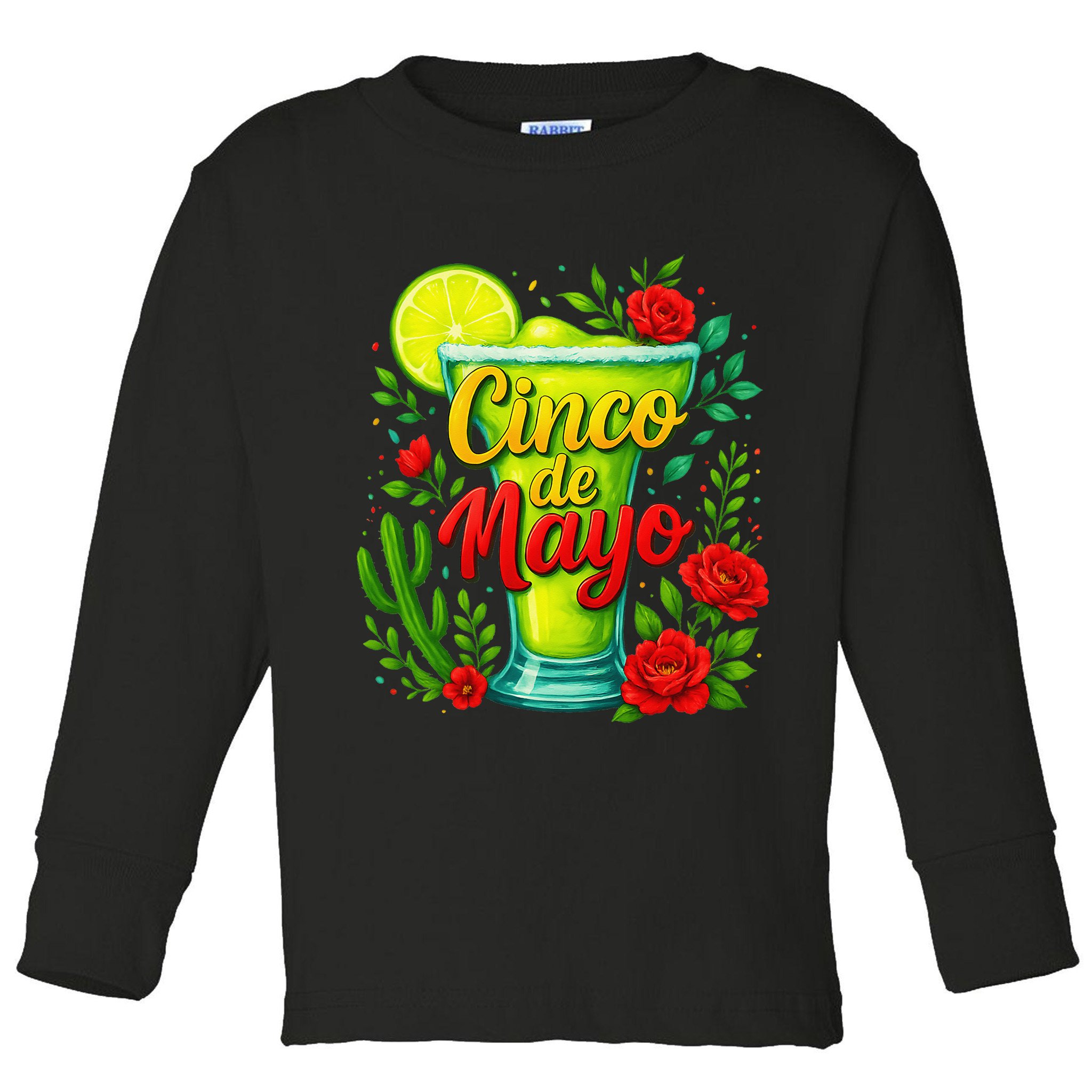 Feelin Salty Margarita Cinco De Mayo Vibes For Mexican Toddler Long Sleeve Shirt