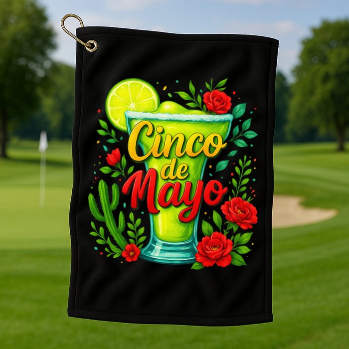 Feelin Salty Margarita Cinco De Mayo Vibes For Mexican Golf Towel