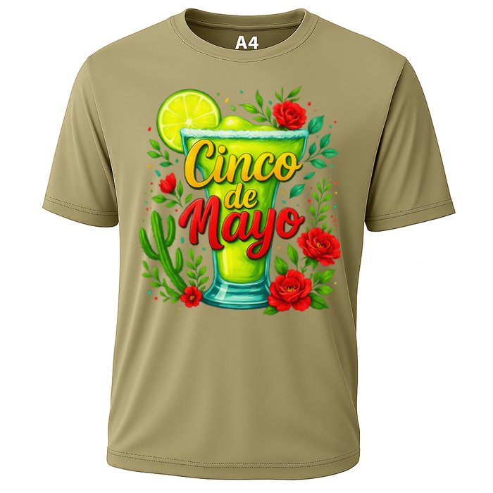 Feelin Salty Margarita Cinco De Mayo Vibes For Mexican Cooling Performance Crew T-Shirt