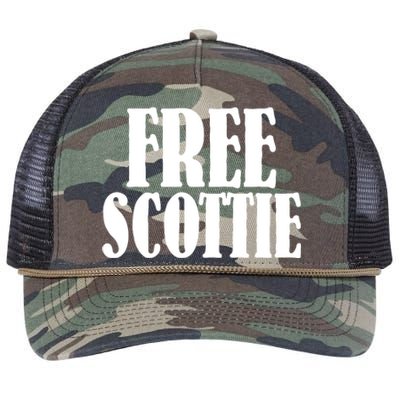 Free Scottie Mugshot Retro Rope Trucker Hat Cap