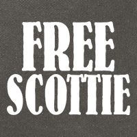 Free Scottie Mugshot Cotton Canvas Backpack