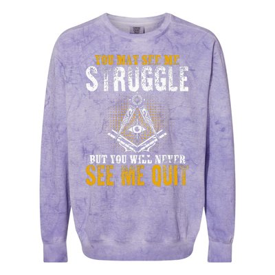 Freemason Sayings Masonry Freemasonry Masonic Freemason Colorblast Crewneck Sweatshirt