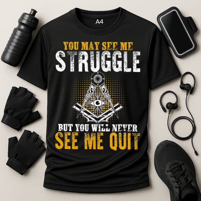 Freemason Sayings Masonry Freemasonry Masonic Freemason Cooling Performance Crew T-Shirt