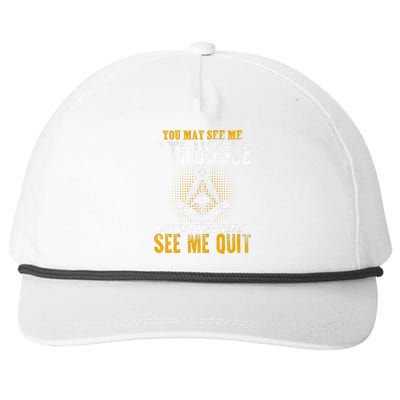 Freemason Sayings Masonry Freemasonry Masonic Freemason Snapback Five-Panel Rope Hat