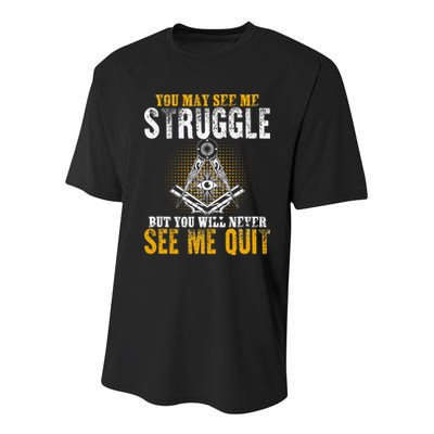 Freemason Sayings Masonry Freemasonry Masonic Freemason Youth Performance Sprint T-Shirt
