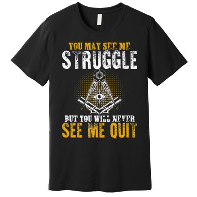 Freemason Sayings Masonry Freemasonry Masonic Freemason Premium T-Shirt