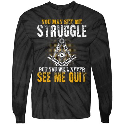 Freemason Sayings Masonry Freemasonry Masonic Freemason Tie-Dye Long Sleeve Shirt