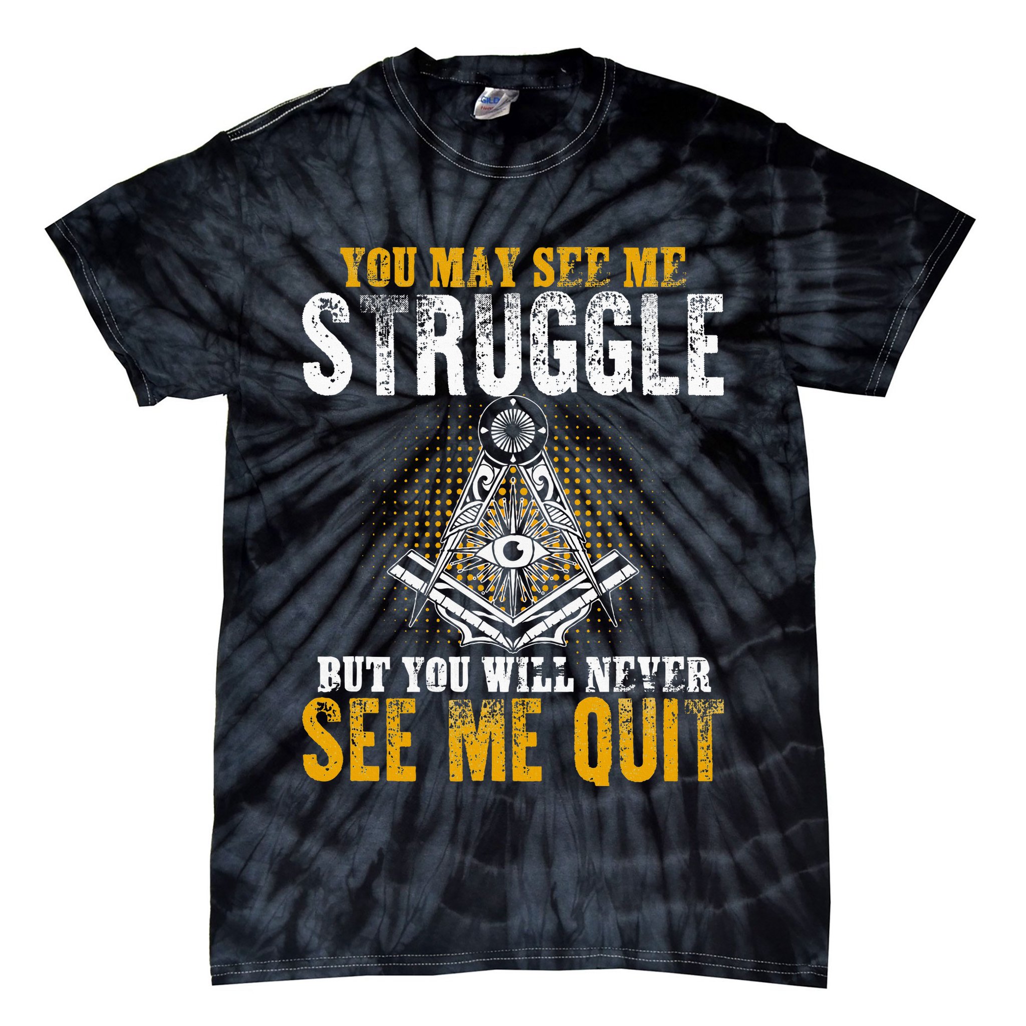 Freemason Sayings Masonry Freemasonry Masonic Freemason Tie-Dye T-Shirt
