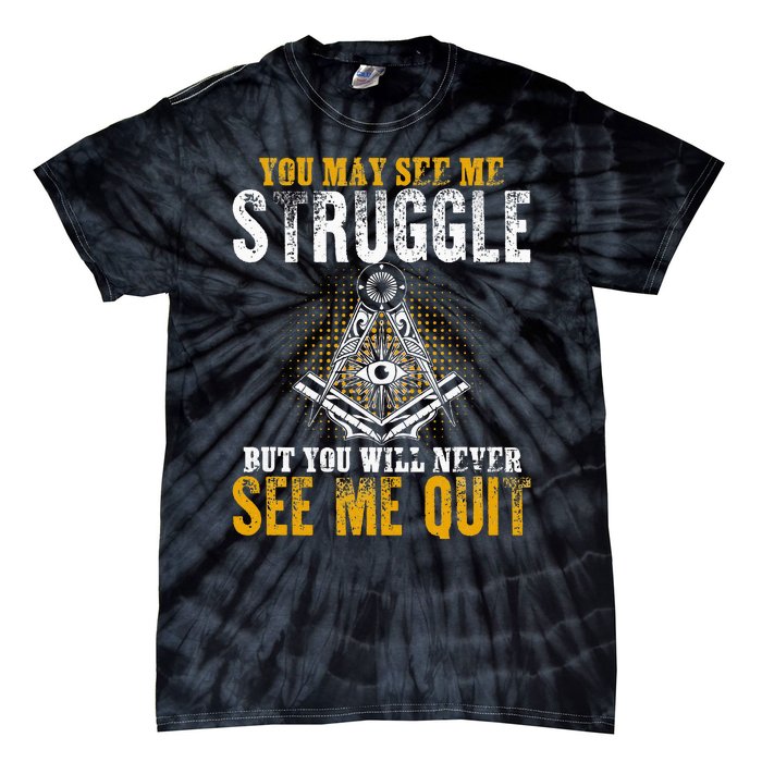 Freemason Sayings Masonry Freemasonry Masonic Freemason Tie-Dye T-Shirt