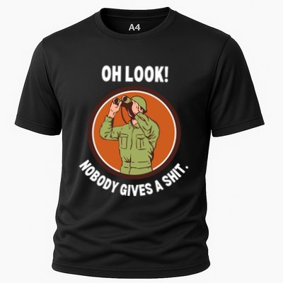 Funny Sarcastic Men Says Oh Look Nobody Gives A Shit Funny Novelty Sayings Performance Shirt