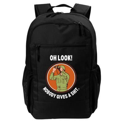 Funny Sarcastic Men Says Oh Look Nobody Gives A Shit Funny Novelty Sayings Backpack