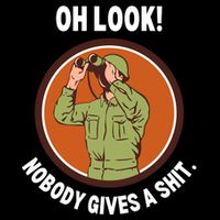 Funny Sarcastic Men Says Oh Look Nobody Gives A Shit Funny Novelty Sayings 16 in Basic Backpack
