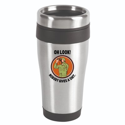 Funny Sarcastic Men Says Oh Look Nobody Gives A Shit Funny Novelty Sayings 16oz Travel Tumbler